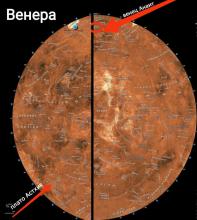 Имена на арменски богини носят някои от обектите на Венера